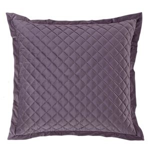 HiEnd Accents Amethyst Velvet Diamond Quilted 1 Euro Sham